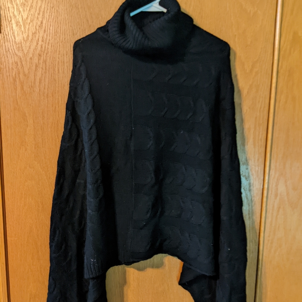 Turtle Neck Poncho